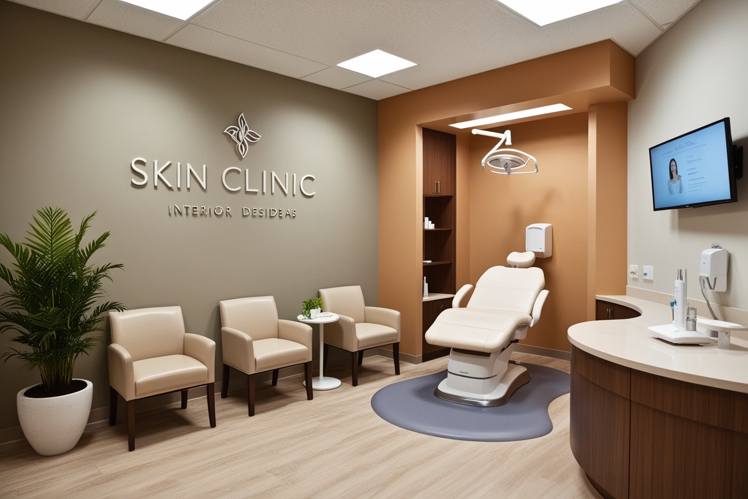 Best Skin Clinic Interior Design Ideas - Transform Your Space Today | Paintit.ai - 1