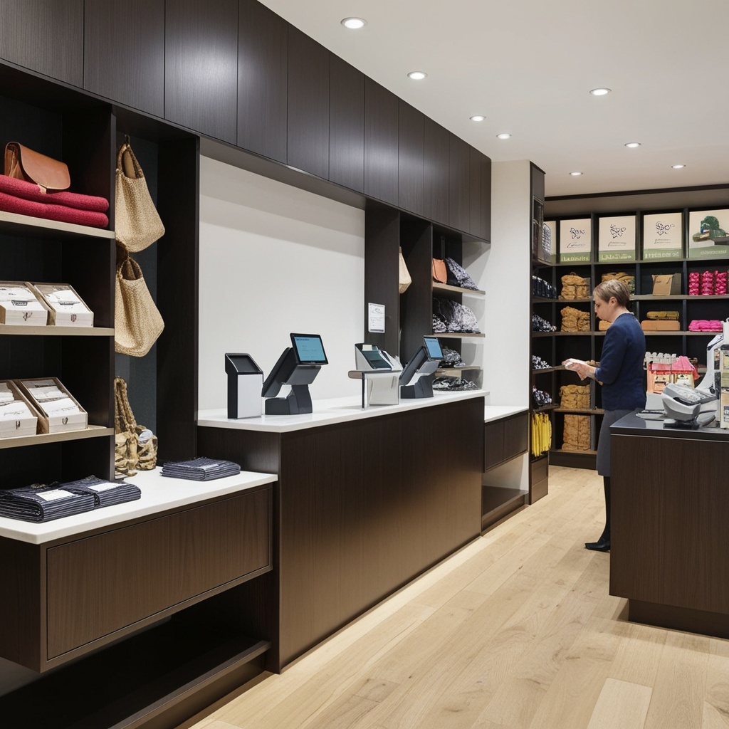 Best Small Bag Shop Interior Design Ideas - Inspire Your Store | Paintit.ai - 15