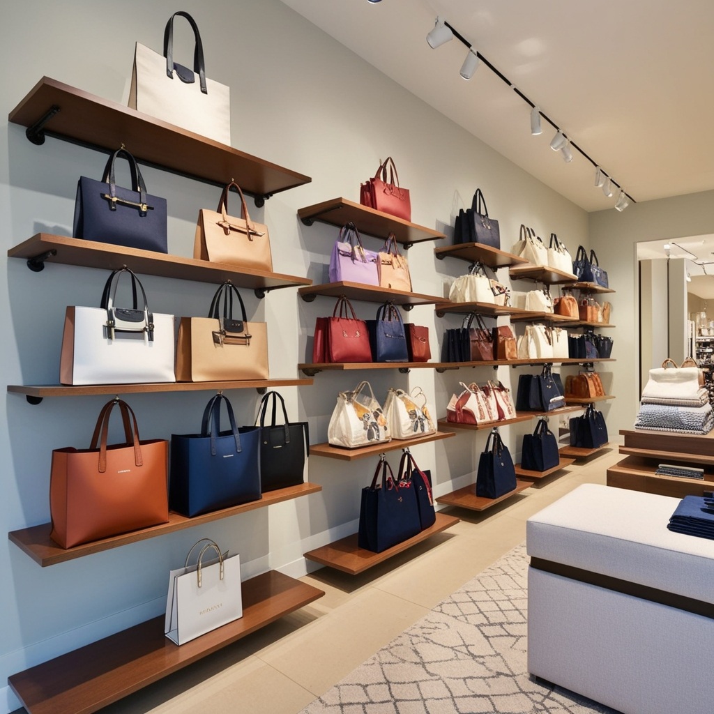 Best Small Bag Shop Interior Design Ideas - Inspire Your Store | Paintit.ai - 3