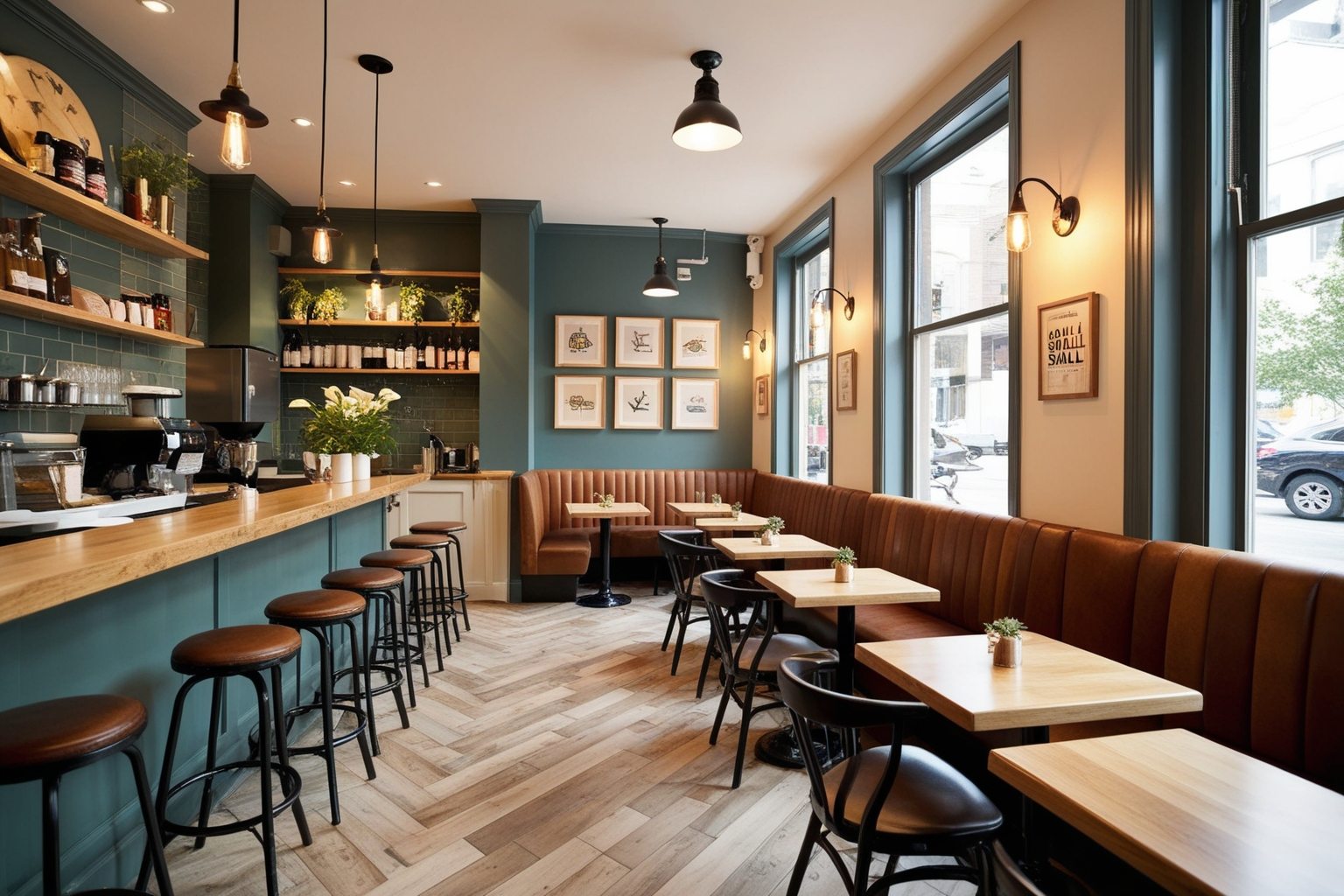 Best Small Cafe Interior Design Ideas - Transform Your Space | Paintit.ai - 1