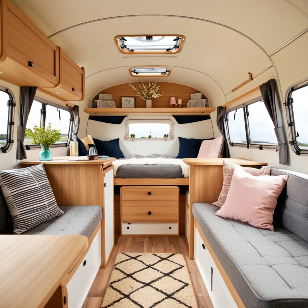 Small Caravan Interior Design Ideas - Best solution from Paintit.ai - 2