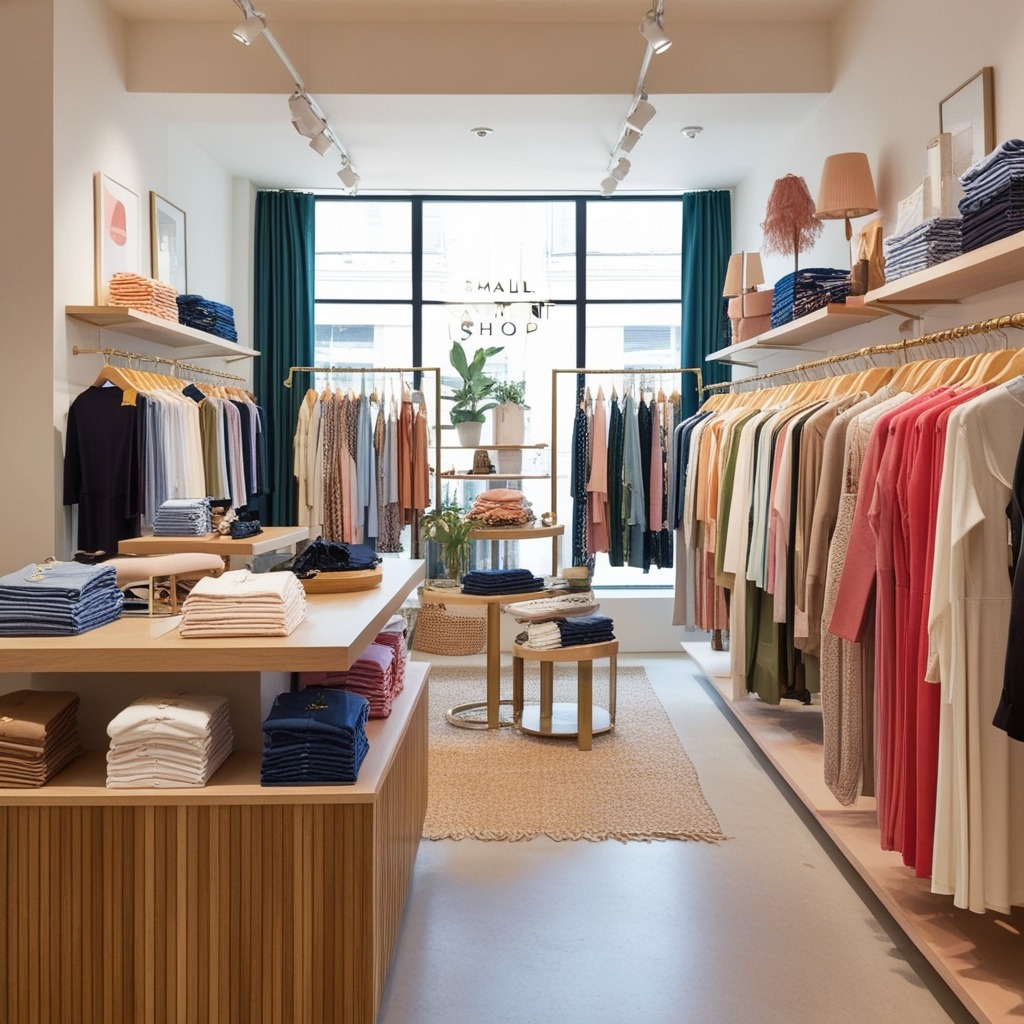 Top Small Cloth Shop Interior Design Ideas India - Boost Your Store | Paintit.ai - 2