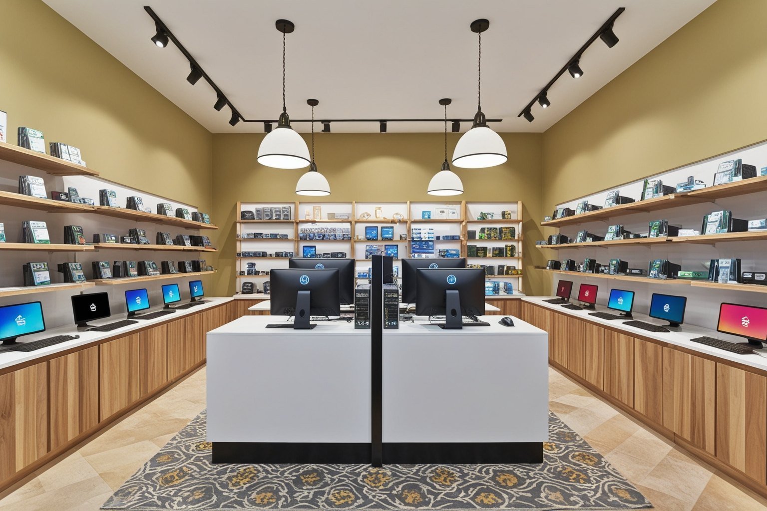 Top Small Computer Shop Interior Design Ideas - Get Inspired | Paintit.ai - 1