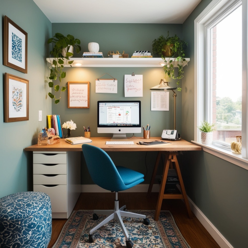 Best Small Home Office Interior Design Ideas - Get Inspired | Paintit.ai - 2