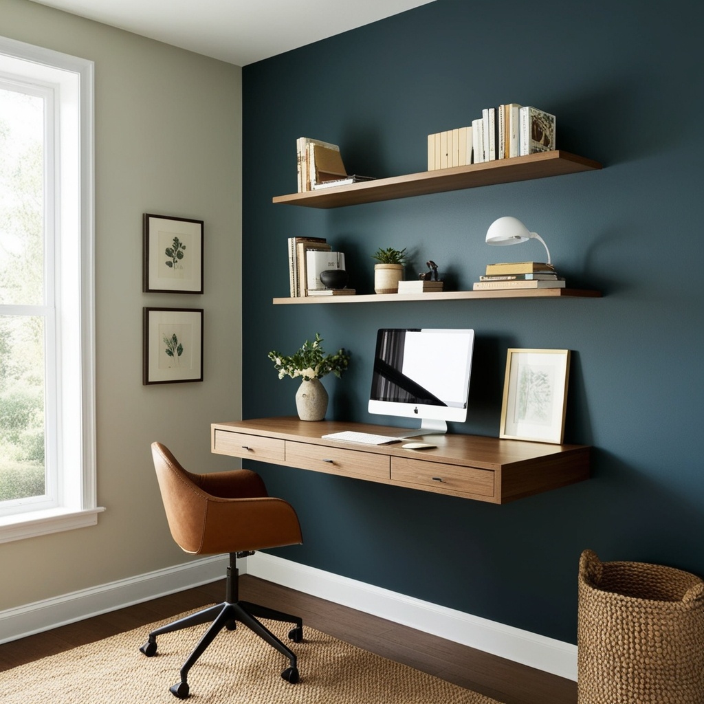 Best Small Home Office Interior Design Ideas - Get Inspired | Paintit.ai - 3