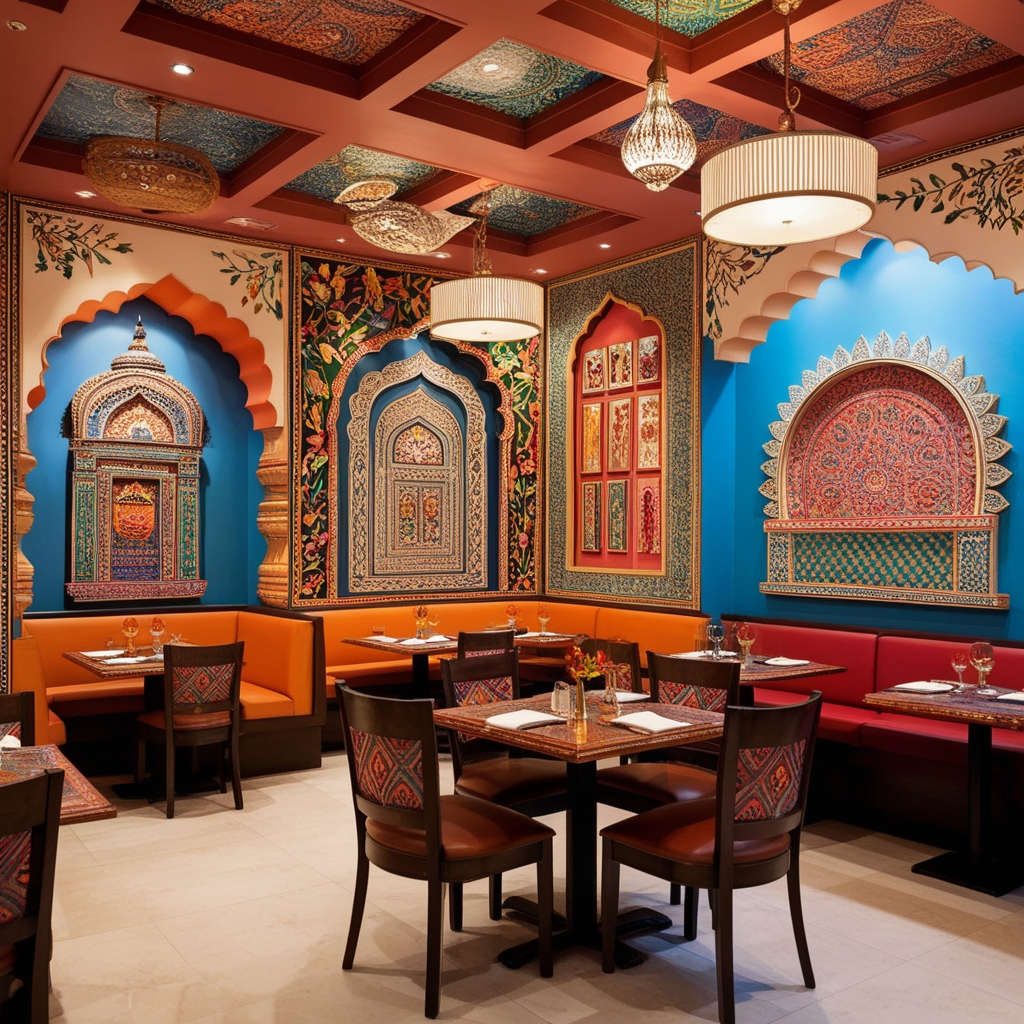 Small Indian Restaurant Interior Design Ideas - Best solution from Paintit.ai - 7