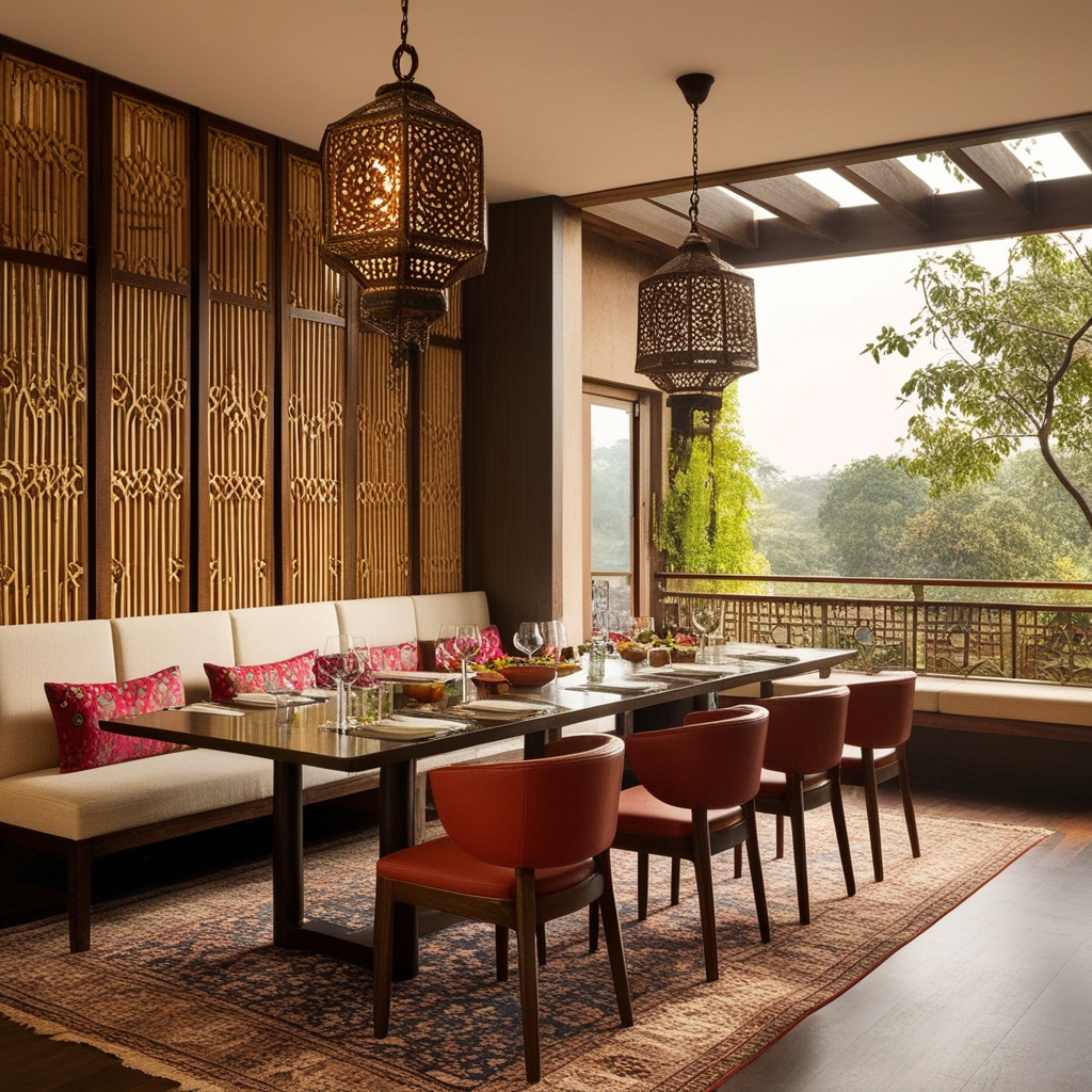 Small Indian Restaurant Interior Design Ideas - Best solution from Paintit.ai - 6