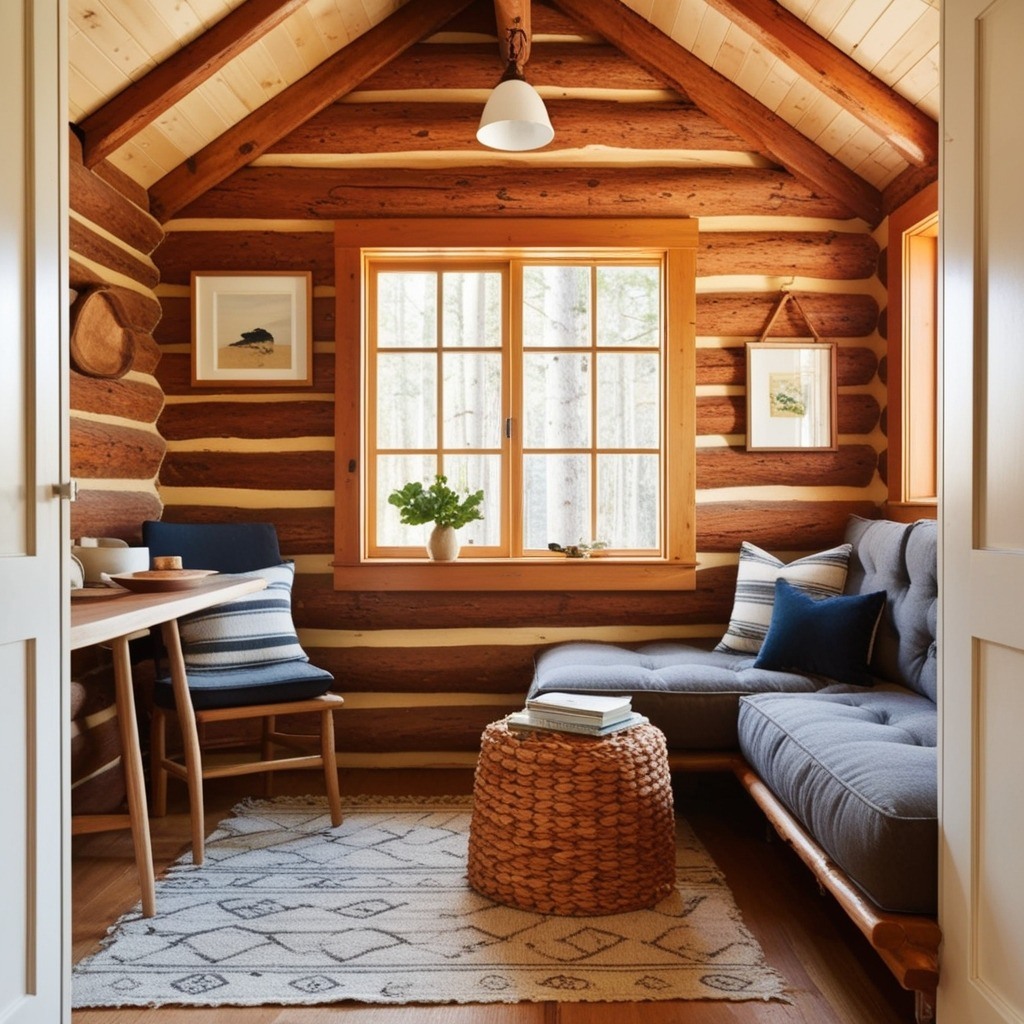 Top Small Log Cabin Interior Design Ideas - Transform Your Space | Paintit.ai - 2