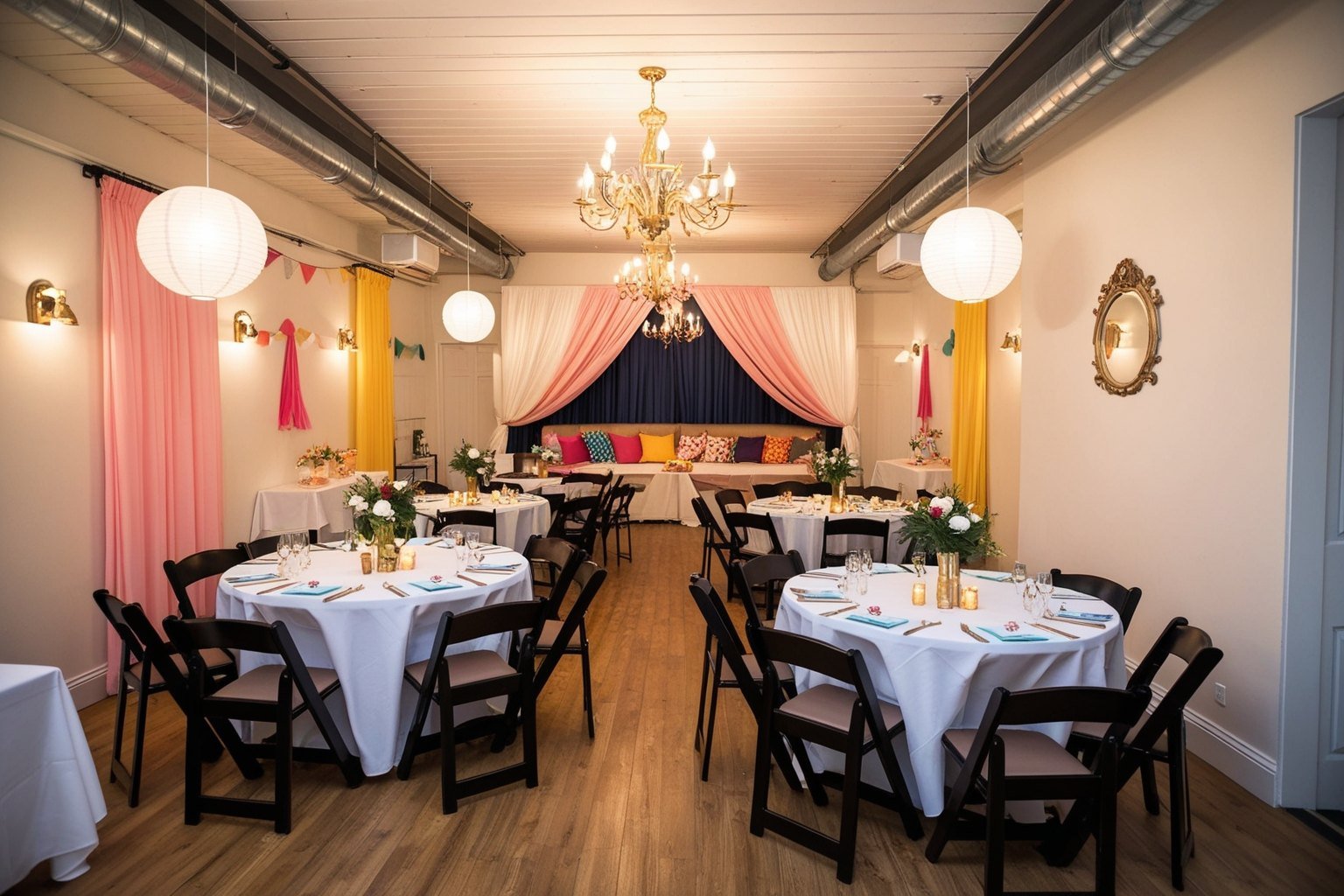 Top Small Party Hall Interior Design Ideas - Transform Your Event Space | Paintit.ai - 1