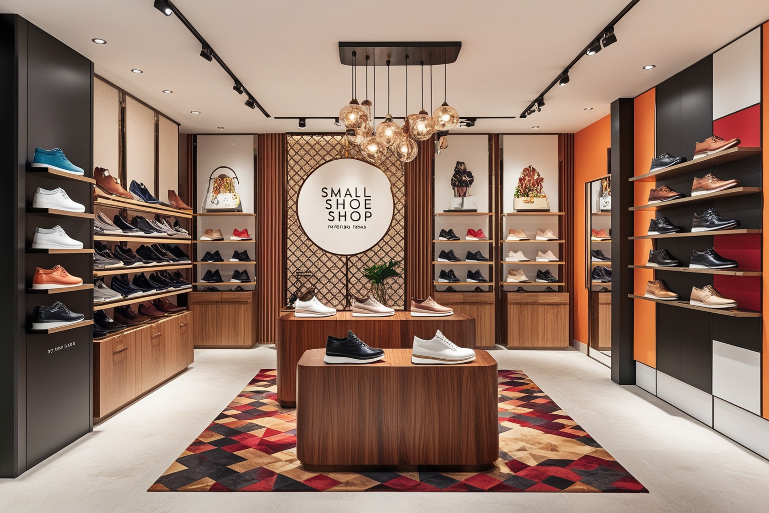 Low Budget Small Shoe Shop Interior Design Ideas - Best solution from Paintit.ai - 1