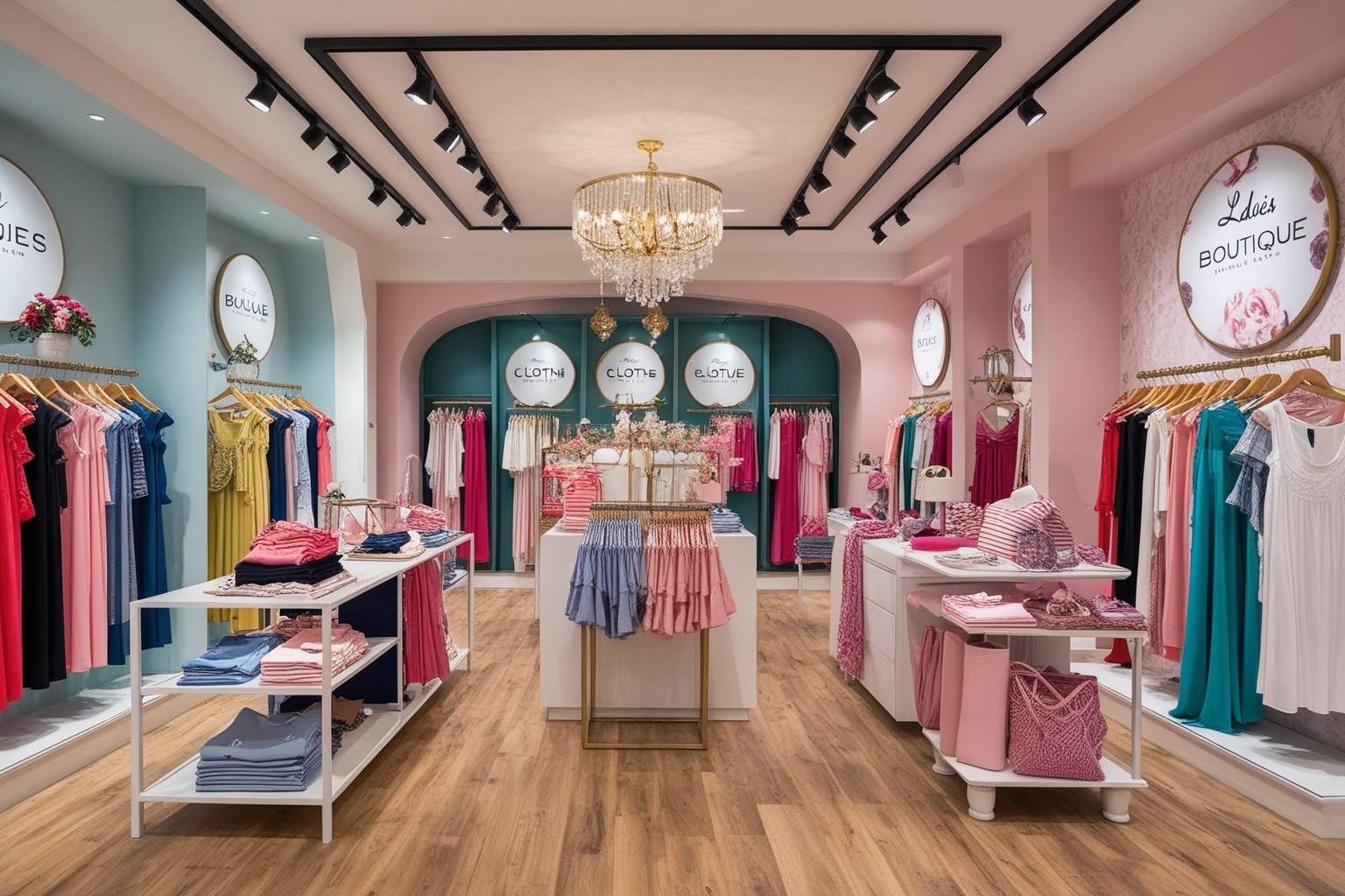 Small Clothing Boutique Interior Design Ideas - Best solution from Paintit.ai - 1