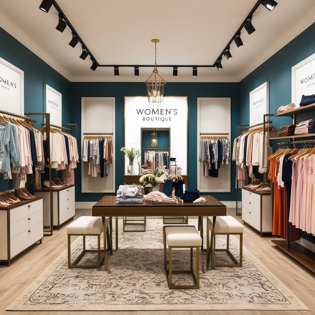 Small Clothing Boutique Interior Design Ideas - Best solution from Paintit.ai - 2