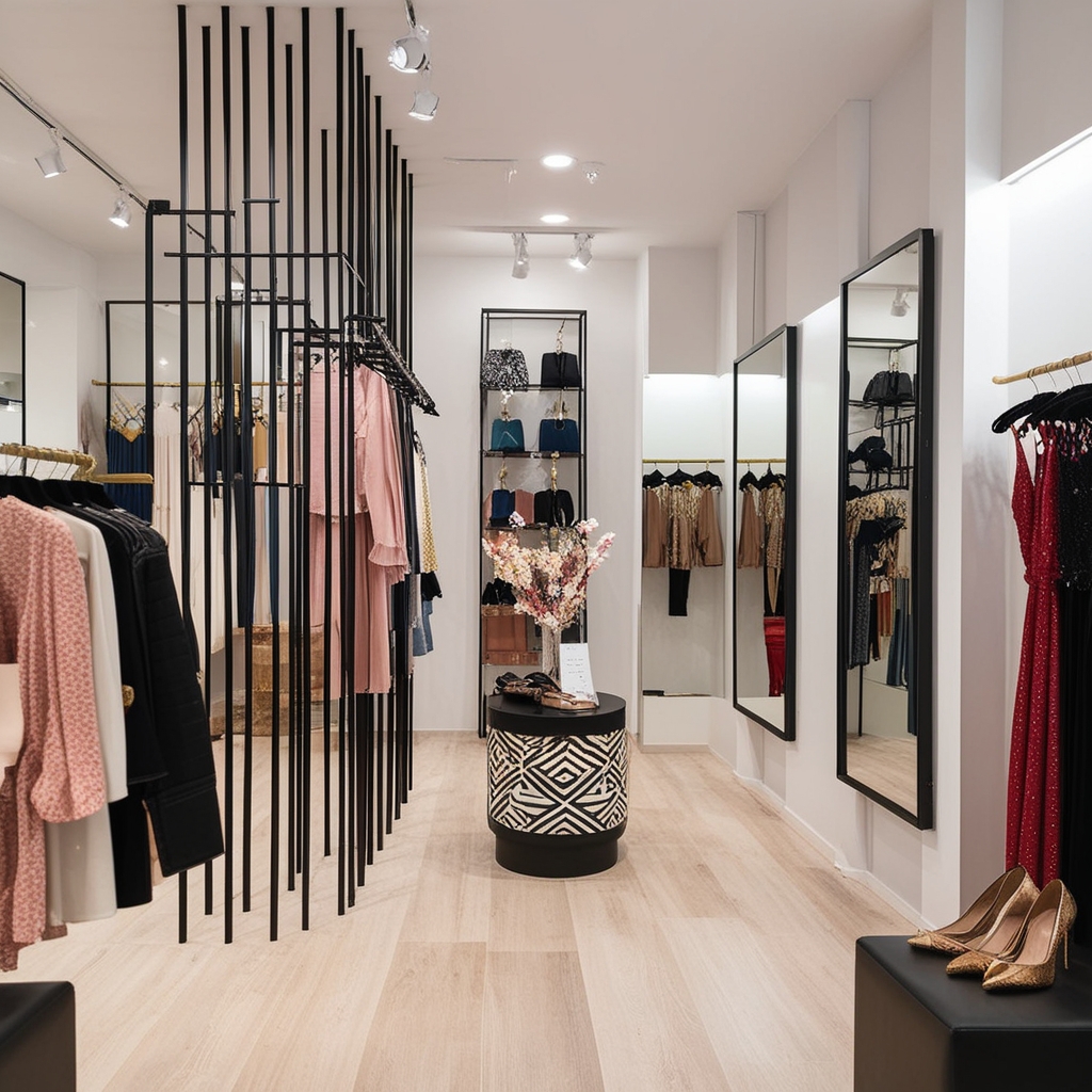 Small Clothing Boutique Interior Design Ideas - Best solution from Paintit.ai - 4