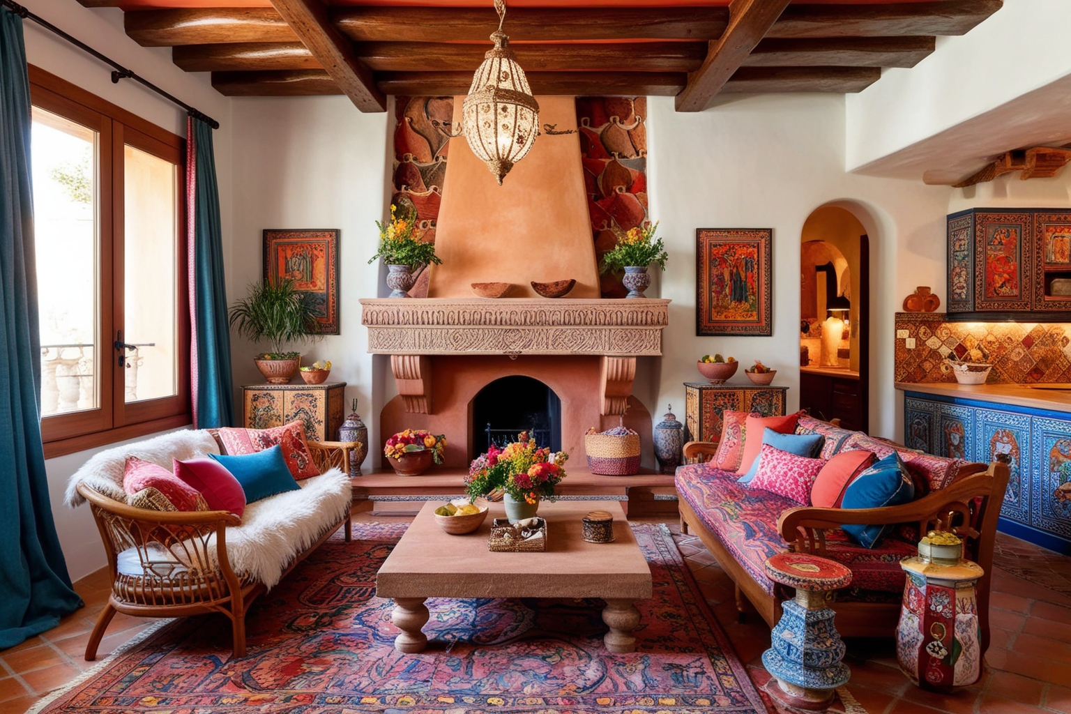 Spanish Interior Design Ideas - Best solution from Paintit.ai - 1