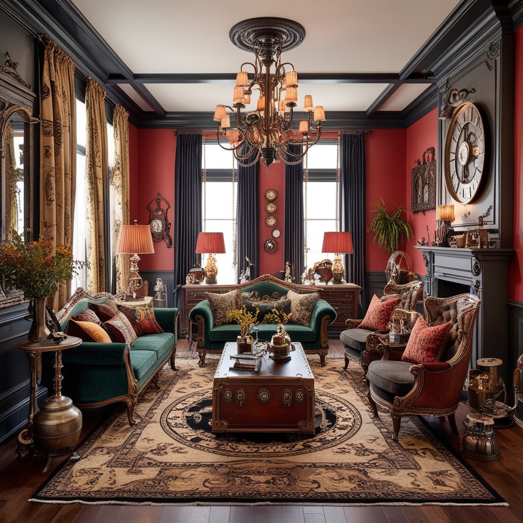 Steampunk Interior Design Ideas - Best solution from Paintit.ai - 6