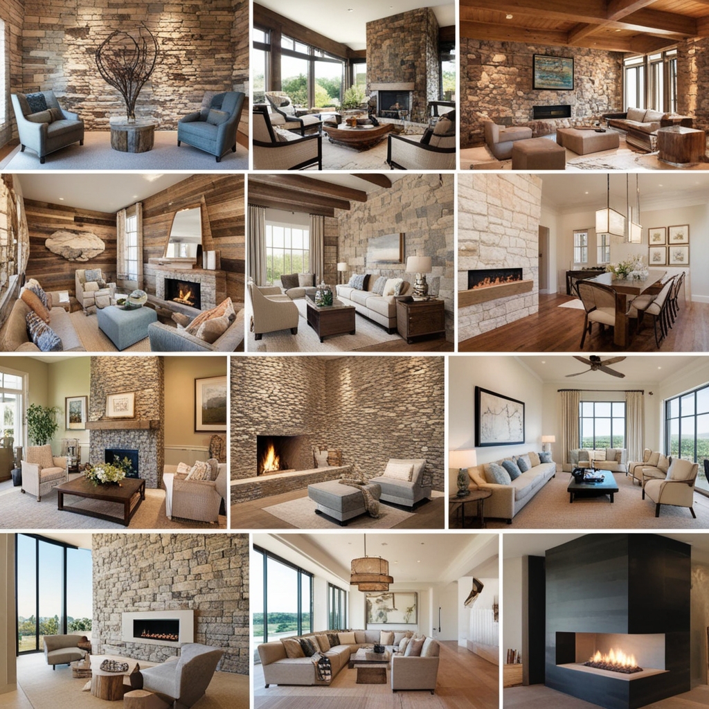 Stone Wall Interior Design Ideas - Best solution from Paintit.ai - 7