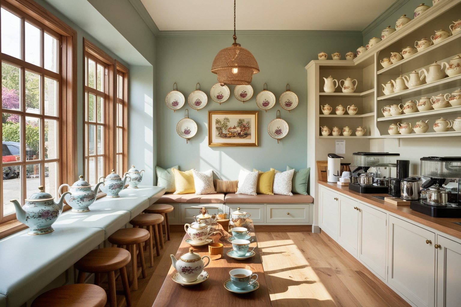 Best Tea Shop Interior Design Ideas - Elevate Your Space Today | Paintit.ai - 1