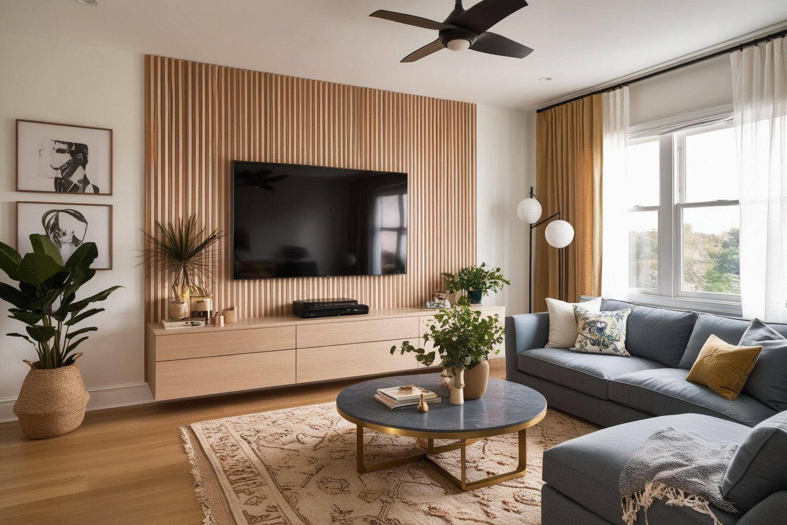 Best TV Wall Interior Design Ideas - Get Inspired Now | Paintit.ai - 1