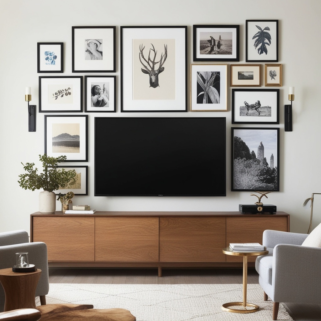 Best TV Wall Interior Design Ideas - Get Inspired Now | Paintit.ai - 17