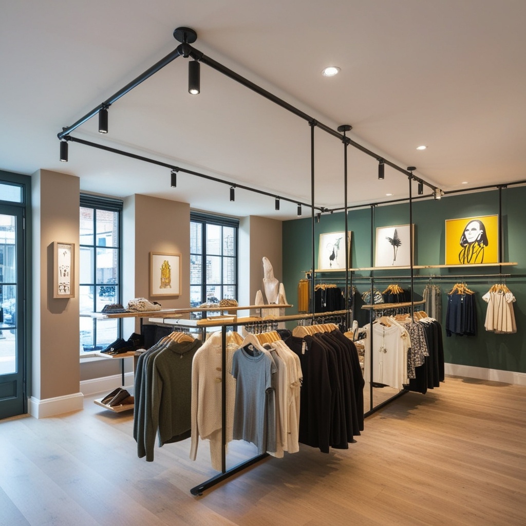 Best Visual Merchandising Small Cloth Shop Interior Design Ideas - Get Inspired | Paintit.ai - 15