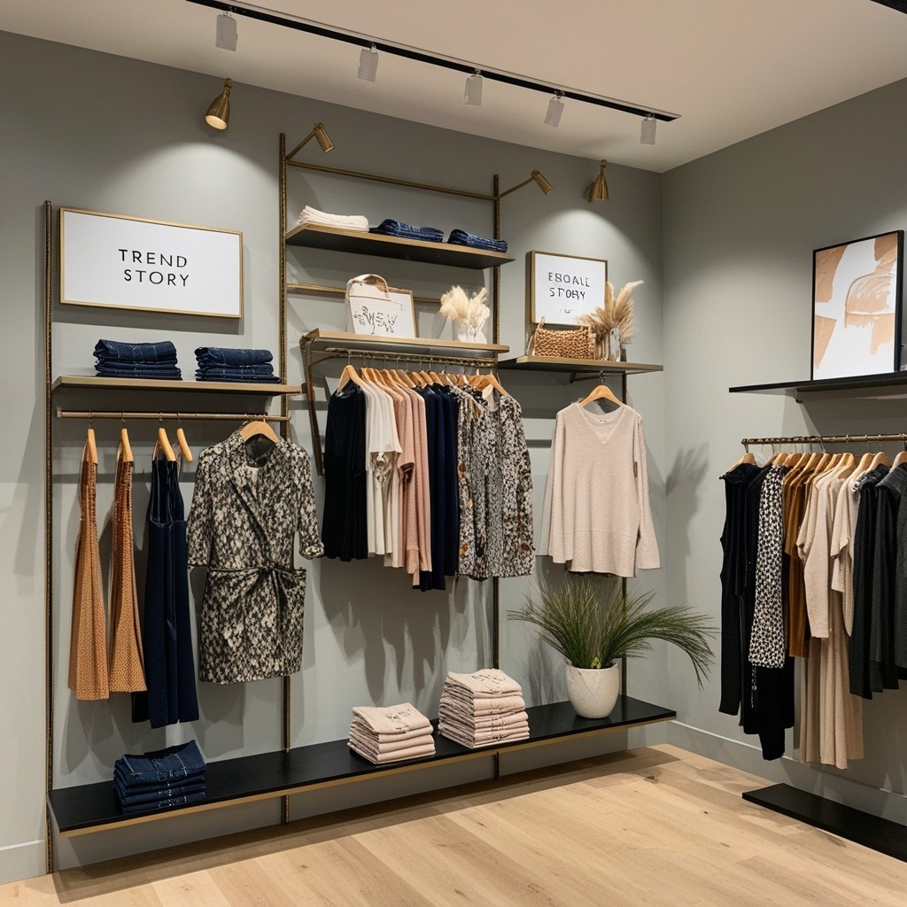 Best Visual Merchandising Small Cloth Shop Interior Design Ideas - Get Inspired | Paintit.ai - 3