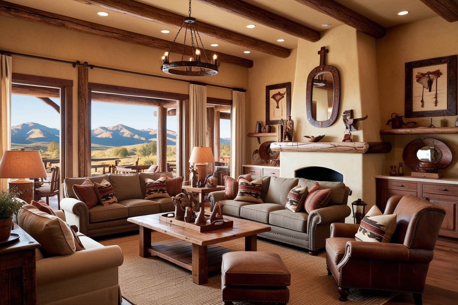 Western Style Interior Design Ideas - Best solution from Paintit.ai - 1