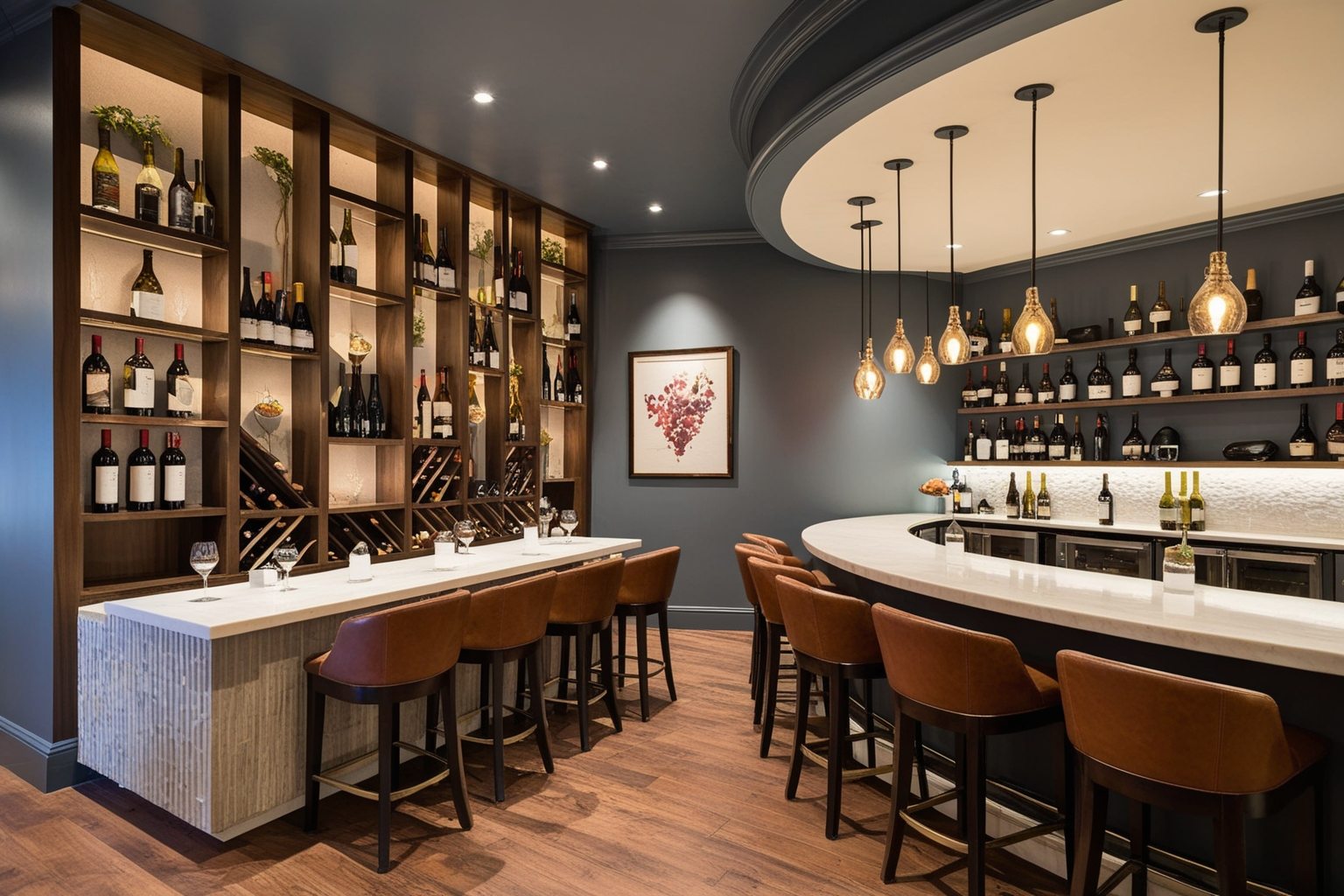 Best Wine Bar Interior Design Ideas - Discover TOP Concepts | Paintit.ai - 1