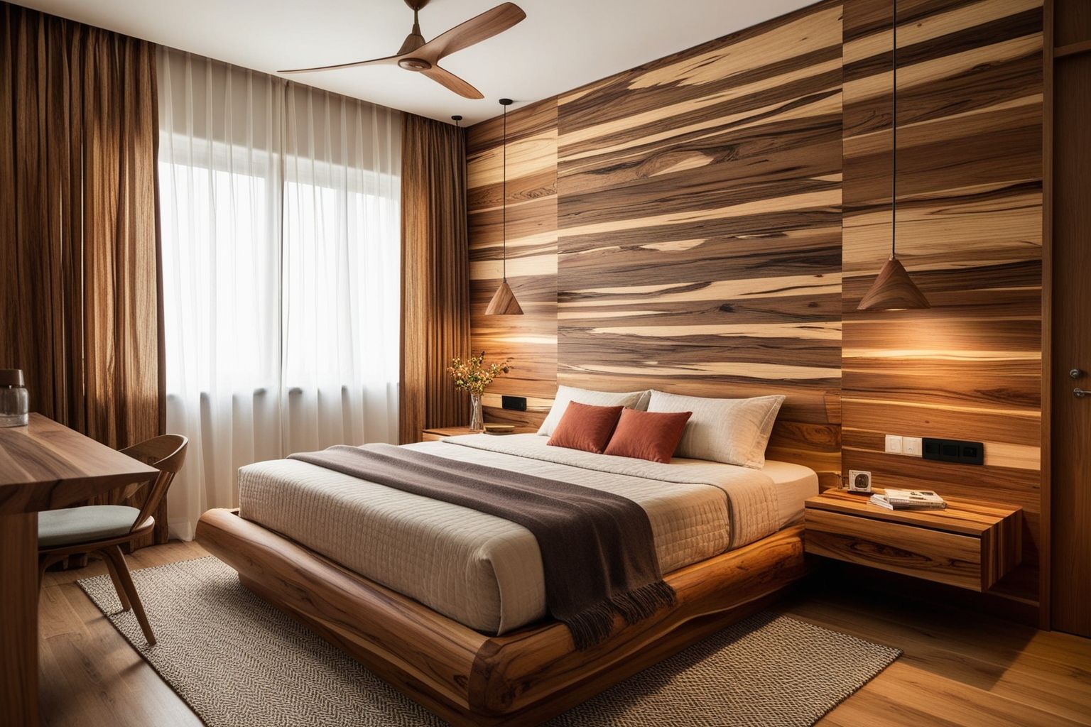 Best Wooden Bedroom Interior Design Ideas - Transform Your Space | Paintit.ai - 1