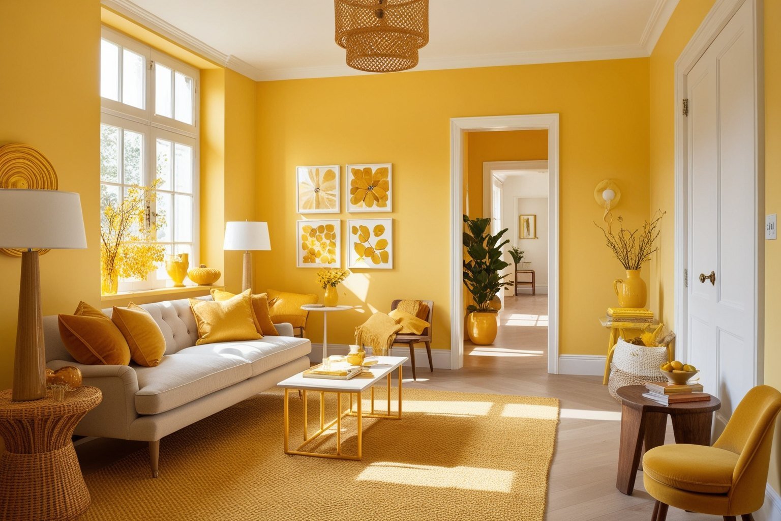 Top Yellow Interior Design Ideas - Transform Your Space | Paintit.ai - 1