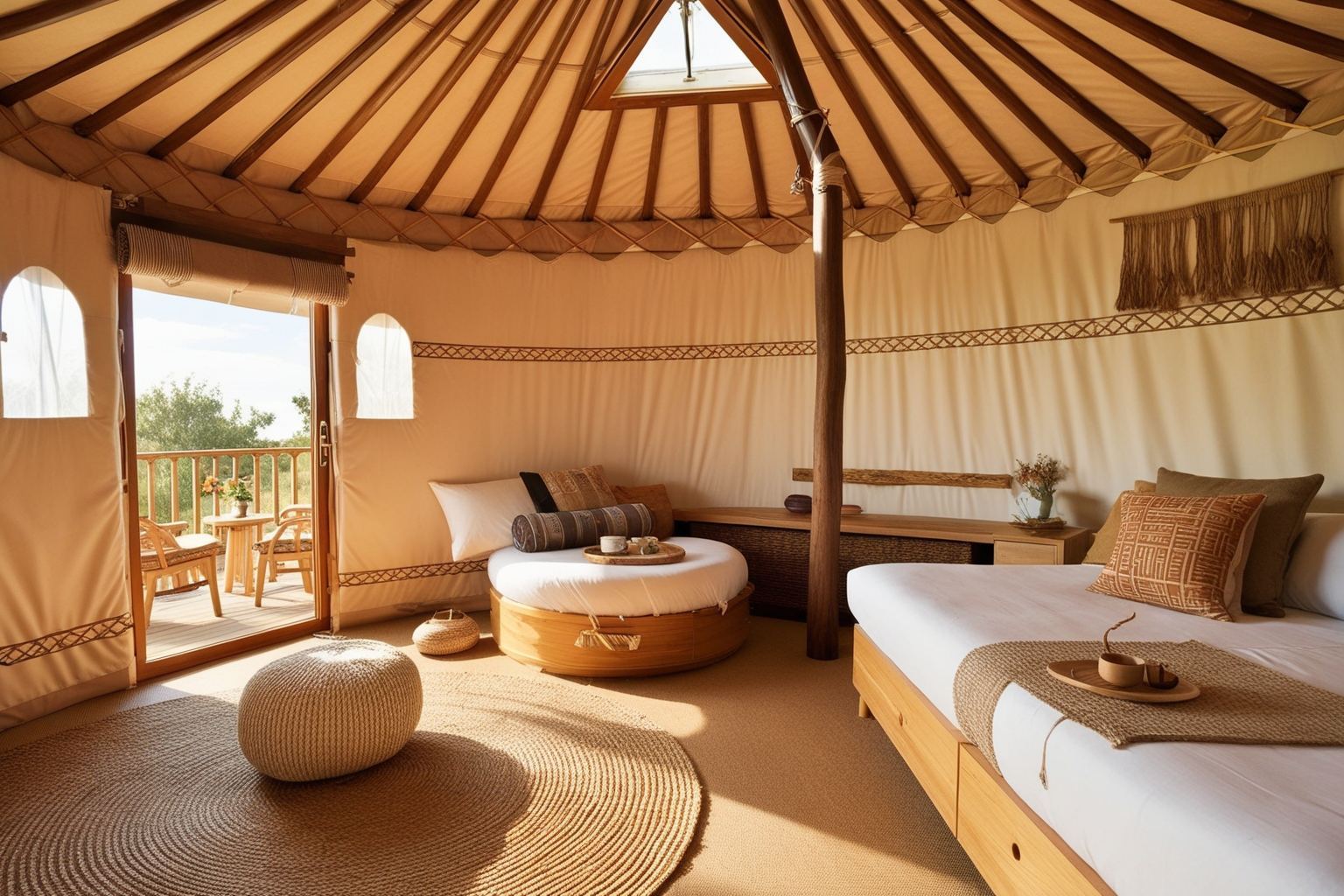Top Yurt Interior Design Ideas – Transform Your Space Today | Paintit.ai - 1