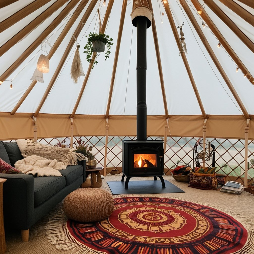 Top Yurt Interior Design Ideas – Transform Your Space Today | Paintit.ai - 8