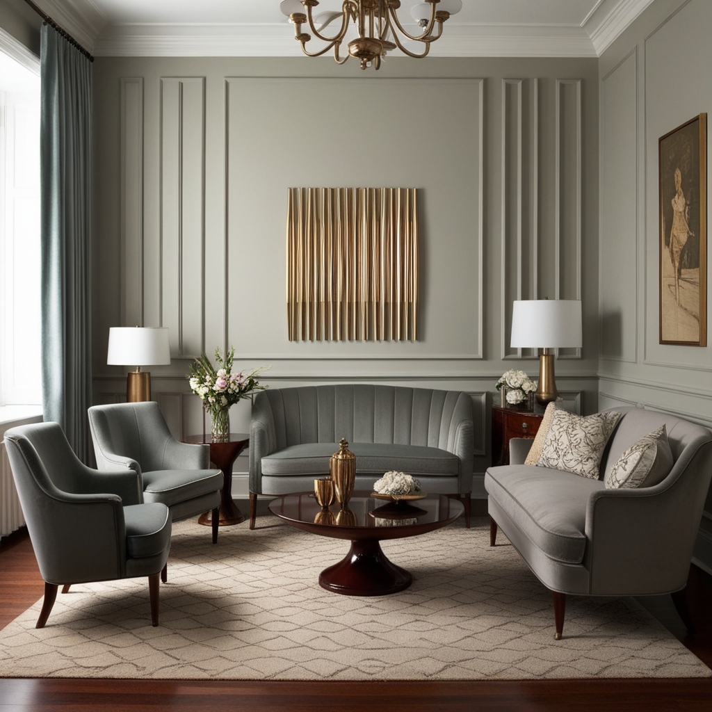 1940s Interior Design Style – Creative Home Decor Inspiration & Ideas | Paintit.ai - 3