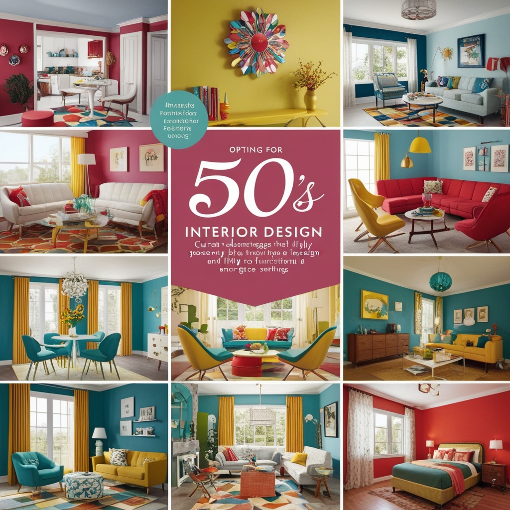 50s Style Interior Design – Creative Ideas & Tips for Your Home | Paintit.ai - 2