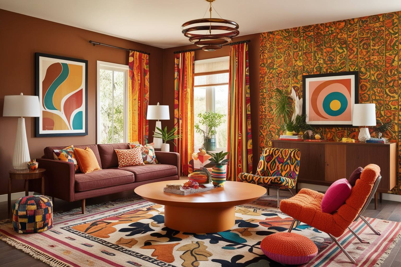 70s Style Interior Design - Explore Inspiring Ideas Now | Paintit.ai - 1
