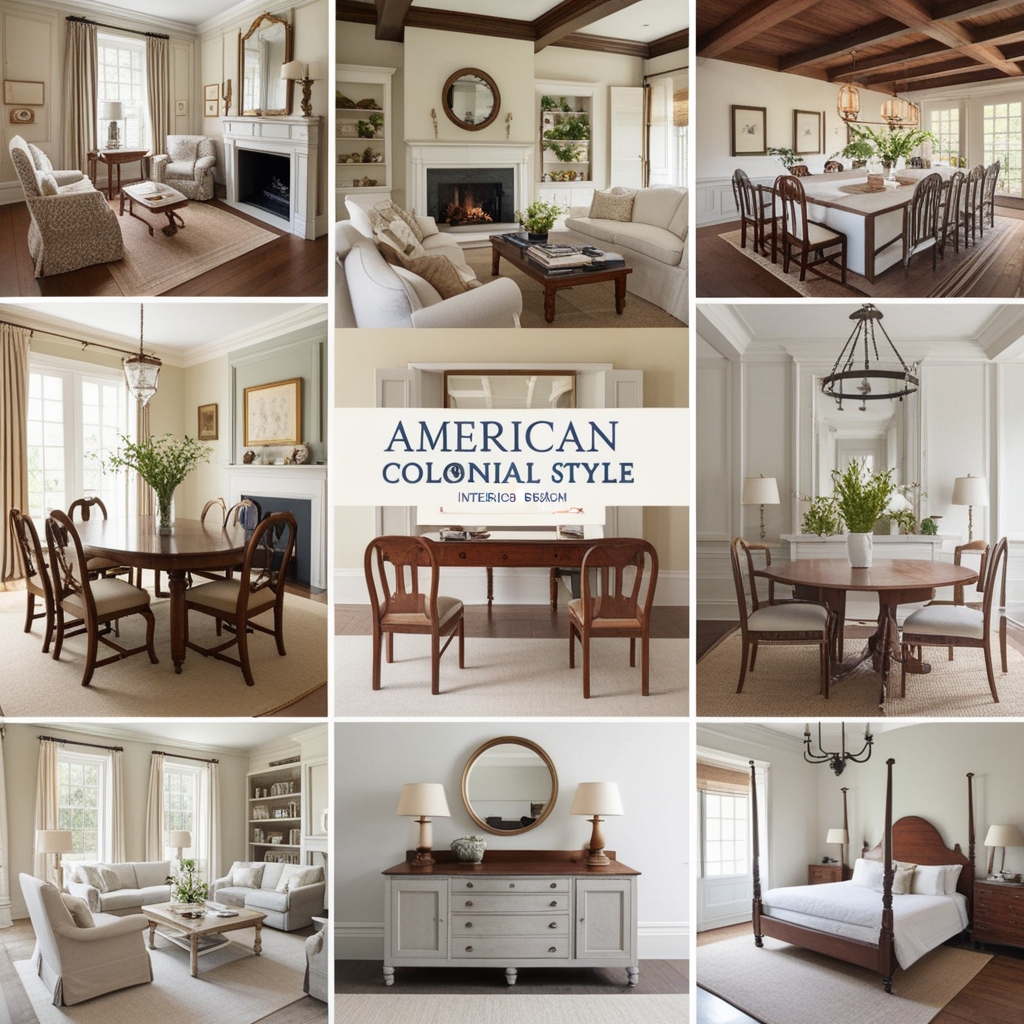 
American Colonial Style Interior Design – Elevate Your Space with Inspiring Ideas | Paintit.ai
 - 8