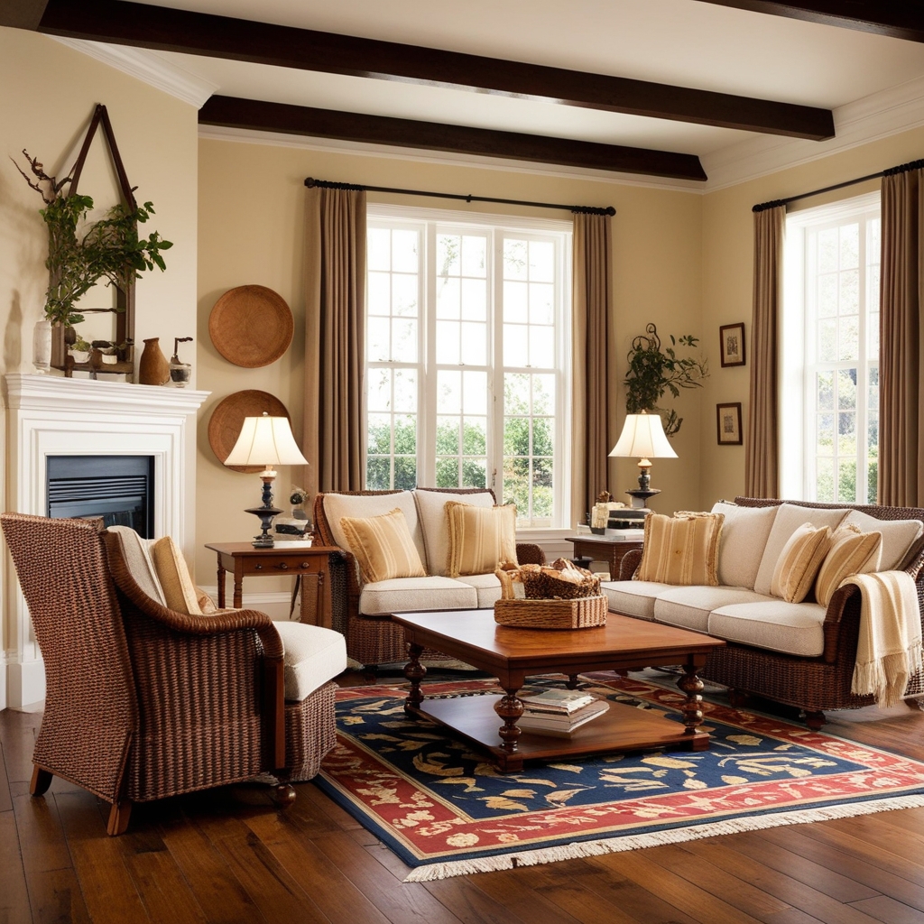 
American Colonial Style Interior Design – Elevate Your Space with Inspiring Ideas | Paintit.ai
 - 4