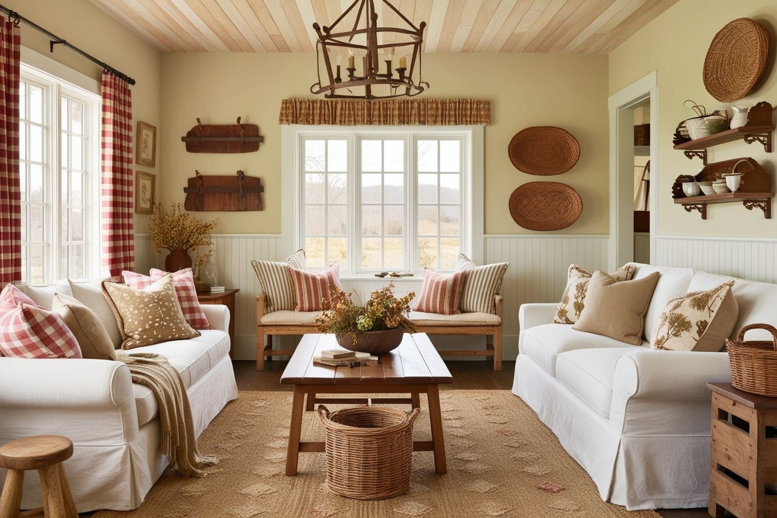 American Country Style Interior Design - Explore Charming Ideas | Paintit.ai - 1