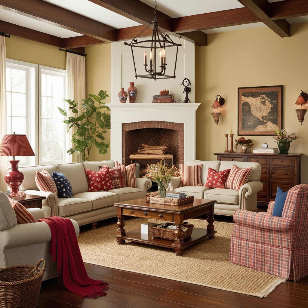 Americana Style Interior Design – Creative Home Decor Ideas & Tips | Paintit.ai - 2