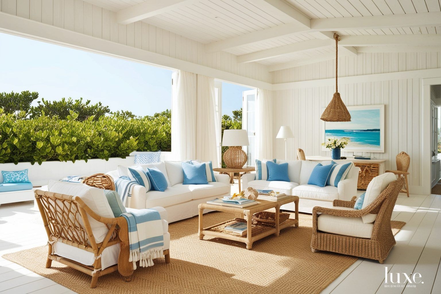 Beach House Style Interior Design - Explore Fresh Decor Ideas | Paintit.ai - 1