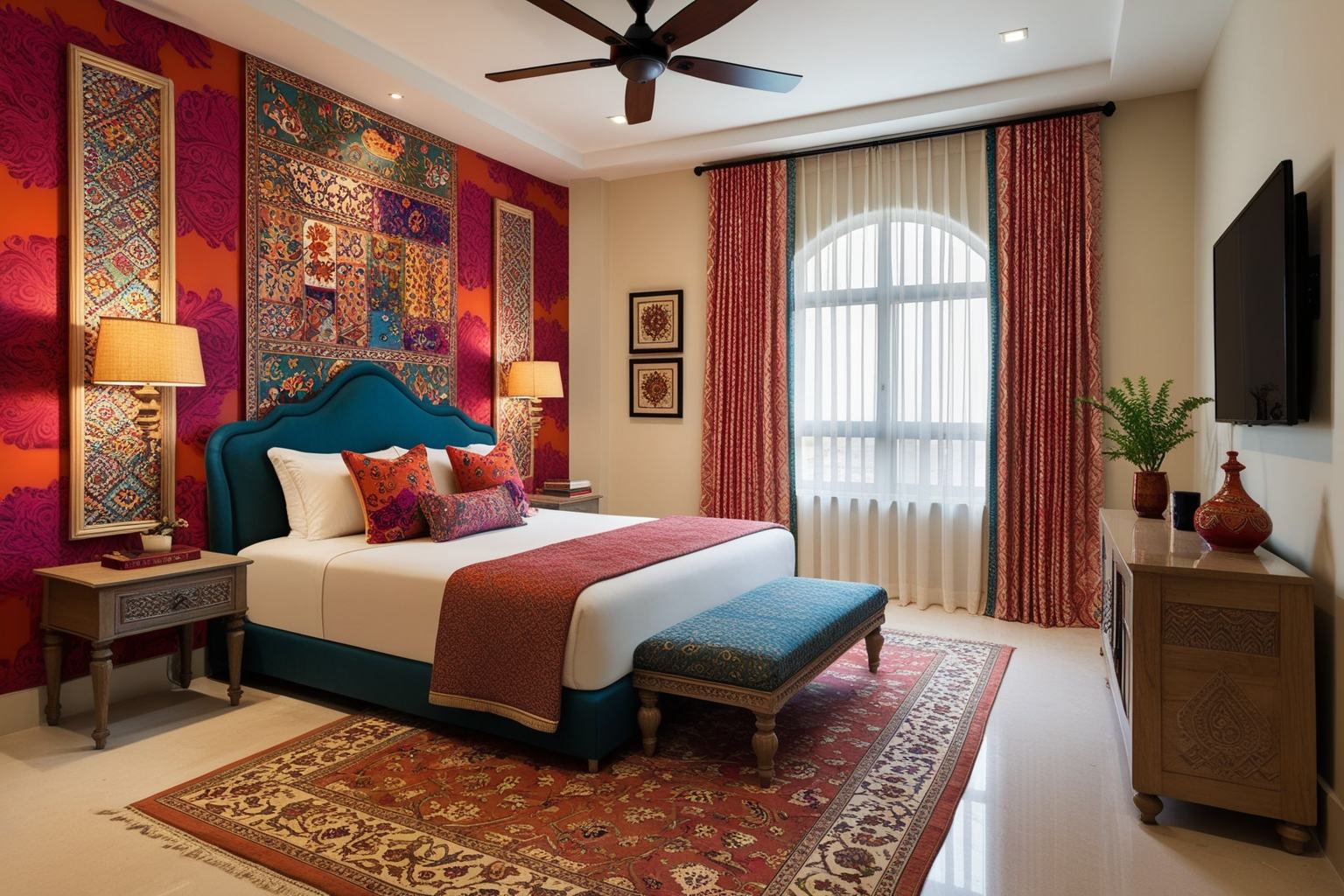 Bedroom Interior Design Indian Style - Discover Inspiring Ideas | Paintit.ai - 1