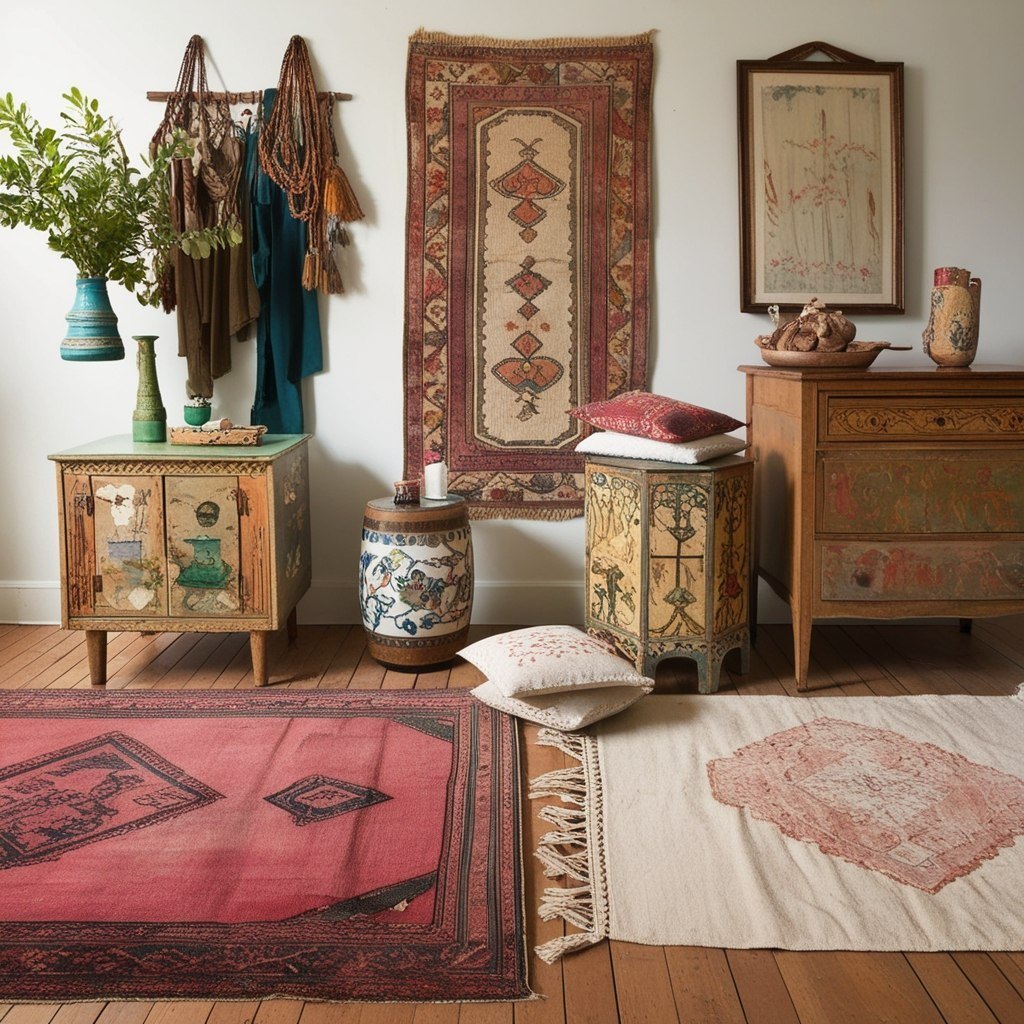 Bohemian Style Interior Design Bedroom - Explore Creative Ideas | Paintit.ai - 5