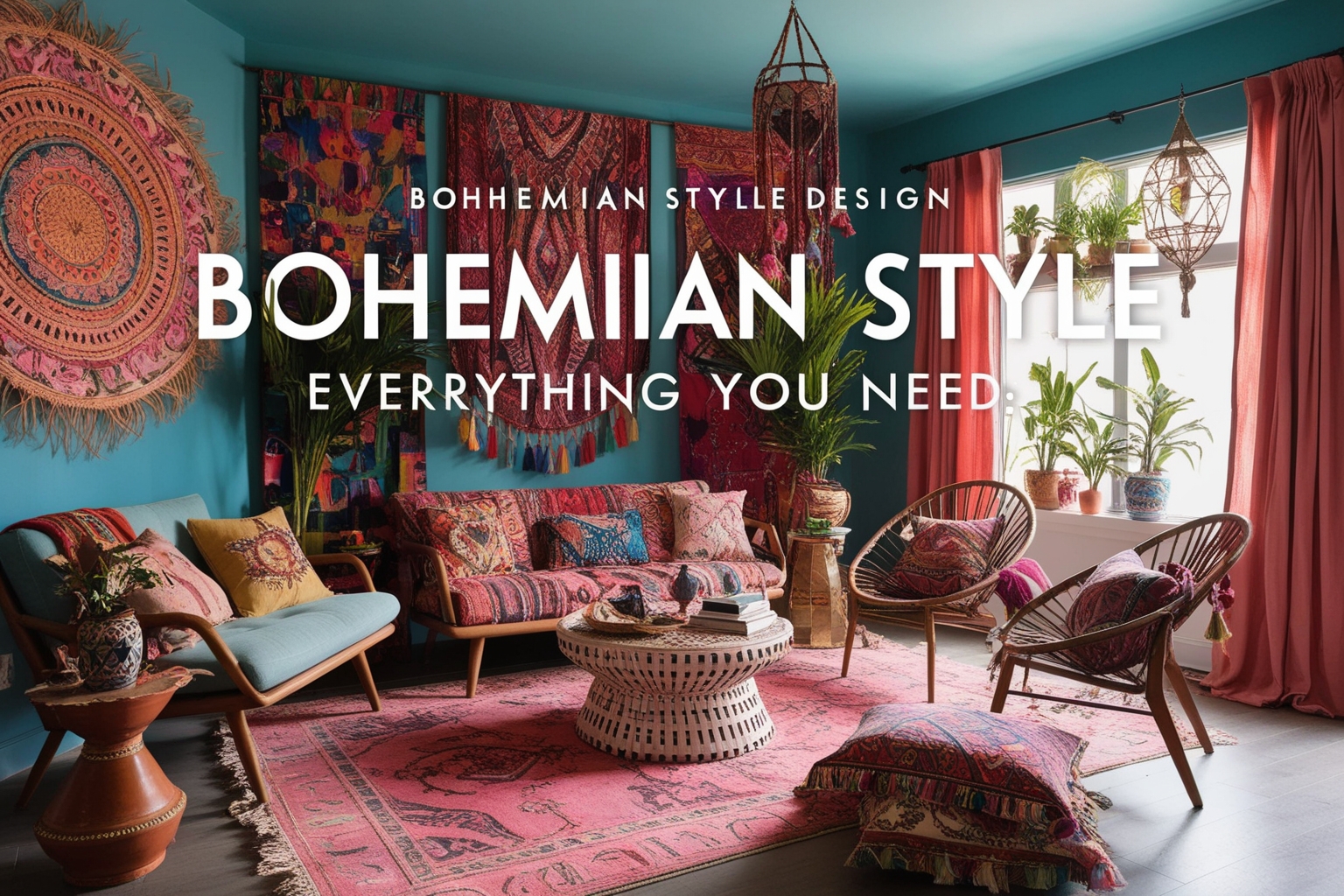 
Bohemian Style Interior Design Characteristics – Key Features, Trends, and Ideas for Your Space | Paintit.ai
 - 1