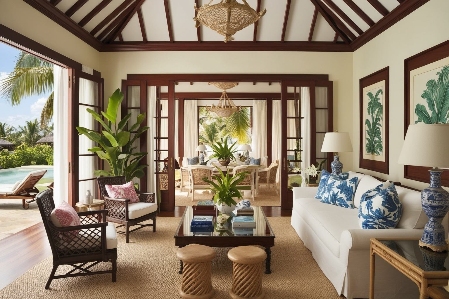 British Colonial Style Interior Design - Explore Inspiring Ideas | Paintit.ai - 1