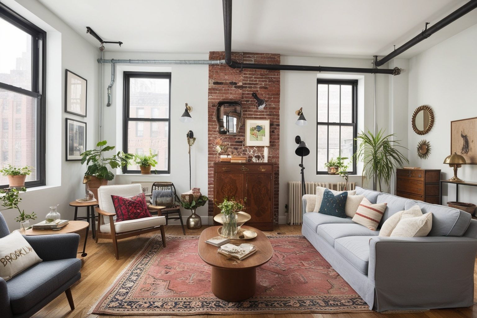 Brooklyn Style Interior Design - Explore the Look Today | Paintit.ai - 1