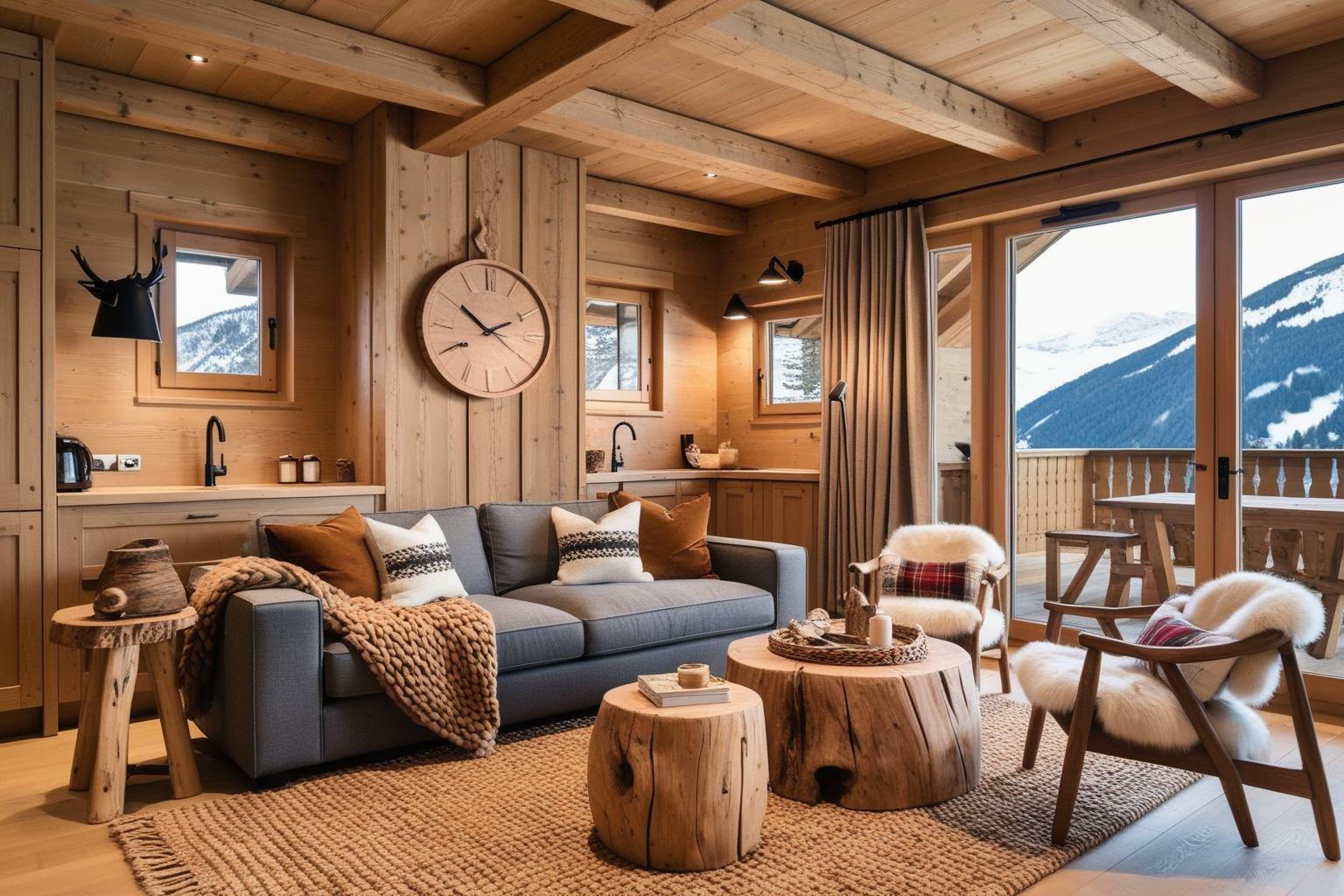 Chalet Style Interior Design - Get Inspired for Your Project | Paintit.ai - 1