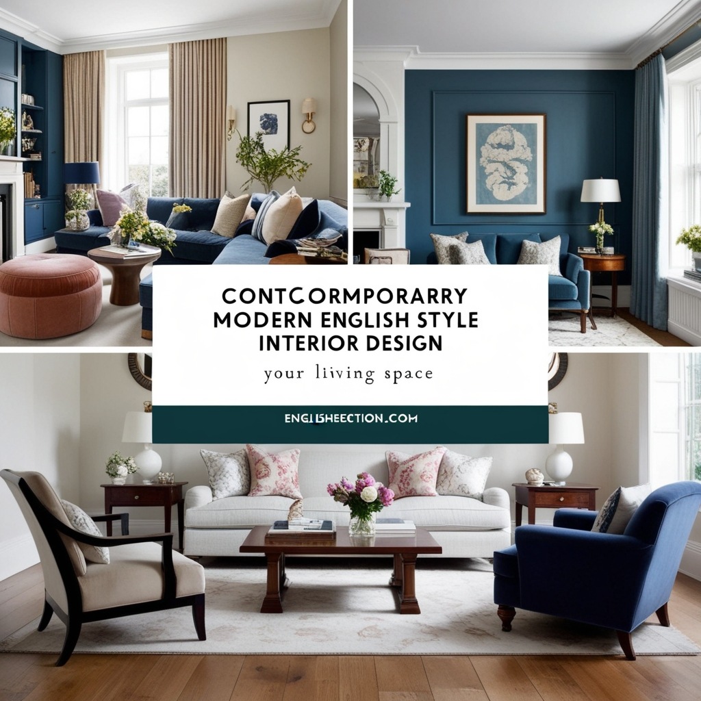 Contemporary Modern English Style Interior Design - Get Inspired | Paintit.ai - 2