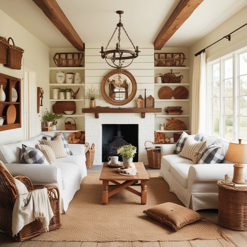 Country Style Interior Design Characteristics - Explore Warmth & Comfort | Paintit.ai - 2
