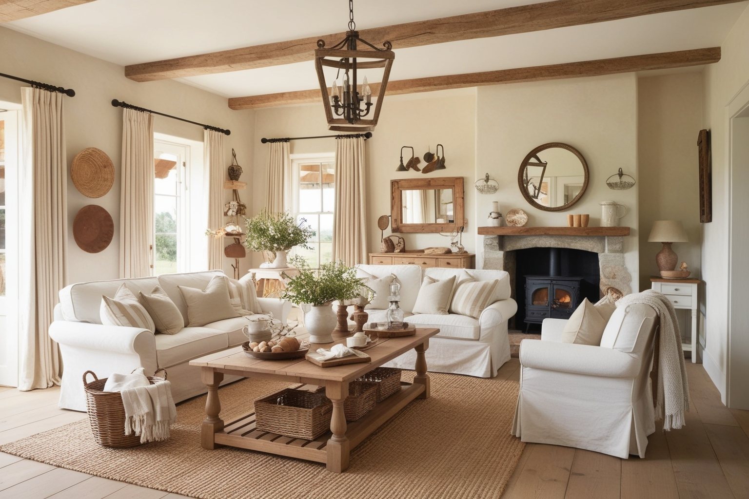 Country Style Interior Design - Explore Spaces That Inspire | Paintit.ai - 1