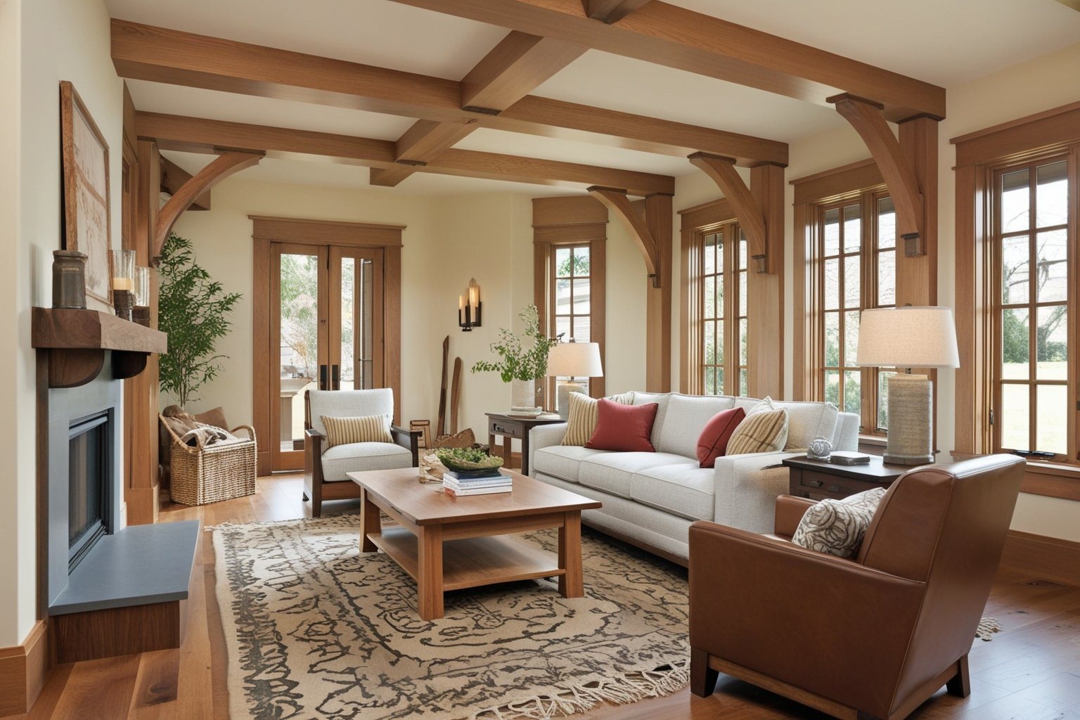 Craftsman Style Interior Design - Explore Inspiration & Ideas | Paintit.ai - 1