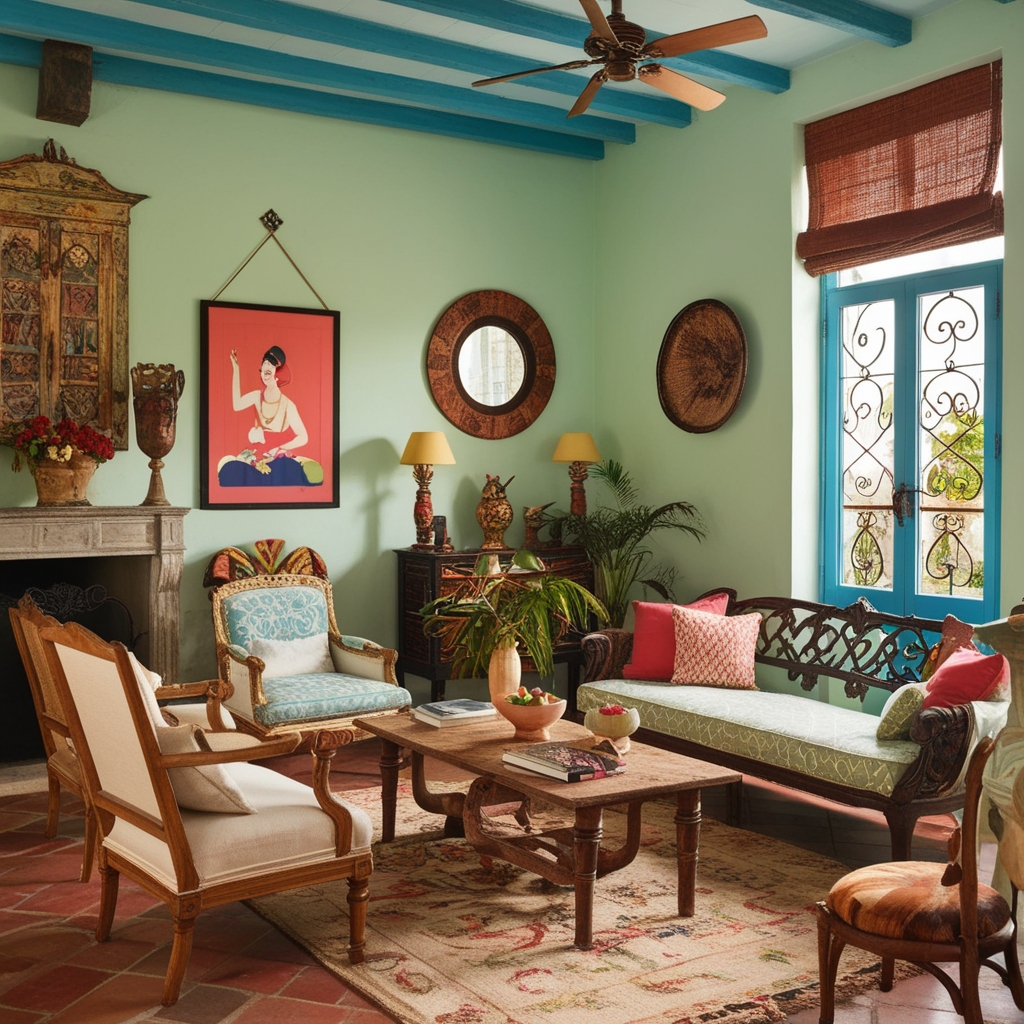 
Cuban Style Interior Design – Creative Home Decor Insights | Paintit.ai
 - 8